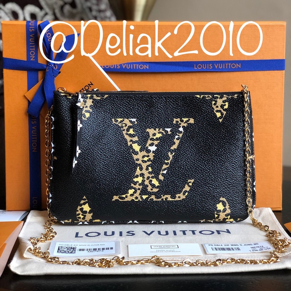 NEW Louis Vuitton Jungle Pochette Double Zip 😍